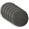 vidaXL Kussensloop 6 pcs HEERLEN Donkergrijs &Oslash; 40 cm Fluweel