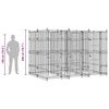 vidaXL Hondenkennel 7,37 m&sup2; staal