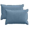 vidaXL Kussensloop 2 st HOUTEN Blauw 30 x 50 cm corduroy
