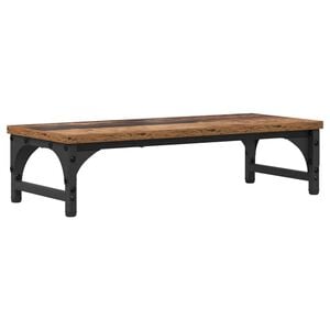 vidaXL Monitor Stand Oud hout 55 x 23 x 14 cm Bewerkt hout