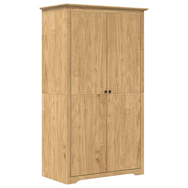 vidaXL Kledingkast BODO Honingbruin 53,5 x 99 x 173 cm Bewerkt hout