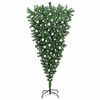 vidaXL Ondersteboven Kunst Kerstboom met Ballen Set Groen 210 cm PVC