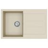 vidaXL Wasbak Beige 780 x 500 mm 80% Kwarts en 20% Hars