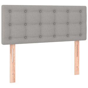 vidaXL Hoofdbord 100 x 5 x 78/88 cm stof lichtgrijs