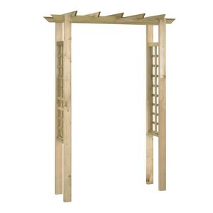 vidaXL Rozenboog 150x60x204 cm ge&iuml;mpregneerd hout