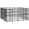 vidaXL Hondenkennel 14,75 m&sup2; staal