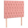 vidaXL Boxspring met matras fluweel roze 120x190 cm