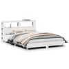vidaXL Bedframe zonder matras massief grenenhout wit 140x190 cm
