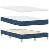 vidaXL Boxspringbed met matras met hoofdeinde Blauw 120 x 200 cm Stof