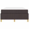 vidaXL Bedframe met matras Donkerbruin 120 x 190 cm Stof