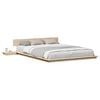 vidaXL Bedframe met hoofdeinde met opslag Bruin 160 x 200 cm Hout
