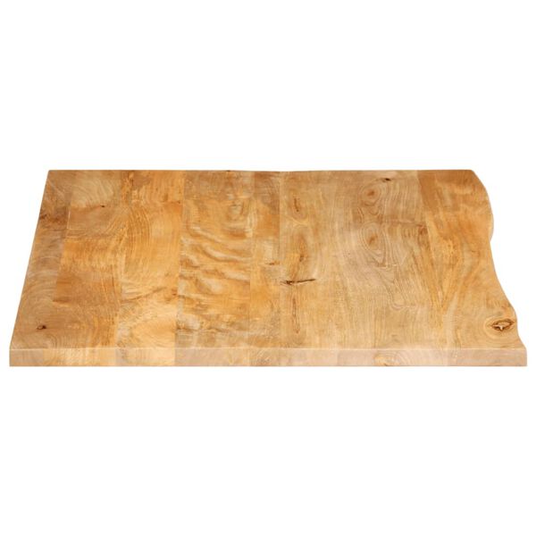 vidaXL Tafelblad met natuurlijke rand 100x80x2,5 cm massief mangohout