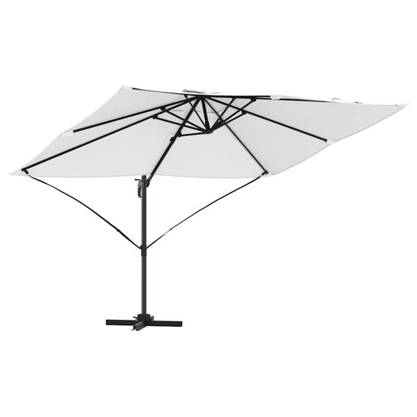 vidaXL Parasol Zand 351 x 250 x 260 cm Polyester en Aluminium