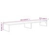 vidaXL Monitorstandaard 110x23,5x9 cm bewerkt hout bruin eikenkleur