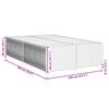 vidaXL Bedframe zonder matras 120x190 cm stof donkerbruin