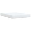 vidaXL Boxspring met matras kunstleer wit 160x200 cm