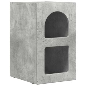 vidaXL Nachtkastje Beton Grijs 29,5 x 33,5 x 50 cm Bewerkt hout