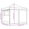 vidaXL Partytent Terracotta 292 x 292 x 315 cm Oxford Stof
