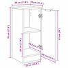 vidaXL Dressoir Oudhout 30 x 30 x 70 cm Bewerkt hout
