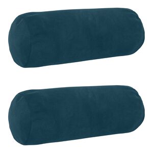 vidaXL Kussen met kussen HEERLEN 2 st Blauw fluweel