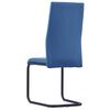 vidaXL Eetkamerstoelen 2 st kunstleer blauw