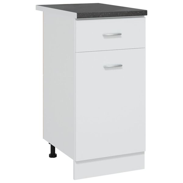 vidaXL Aanrechtblad 40x60x2,8 cm spaanplaat zwart met graniettextuur