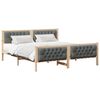 vidaXL Bedframe Donkergrijs 160 x 200 cm Massief grenenhout
