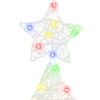 vidaXL Kerstboom met 100 LED Multikleur 120 cm Acryl
