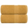 vidaXL Washandjes FROGN 2 st 30x30 cm 360 g/m&sup2; goud
