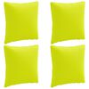 vidaXL 4-Delige Rugkussens PUTTEN 4 pcs 100% Polyester Helder groen