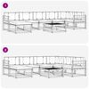 vidaXL Buiten bankenset met kussen 8 pcs Natuurlijk en Cr&egrave;me