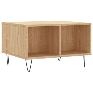 vidaXL Salontafel 60x50x36,5 cm bewerkt hout sonoma eikenkleurig