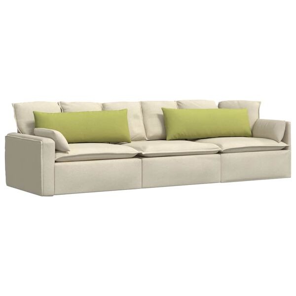 vidaXL Sofa Kussens 2 stuks Lichtgroen 120 x 40 cm Stof