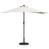 vidaXL Tuinparasol Zand 294 x 150 x 224 cm Polyester en staal