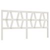 vidaXL Hoofdbord 186x4x100 cm massief grenenhout wit
