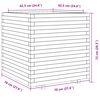 vidaXL Plantenbak 70x70x72 cm massief douglashout