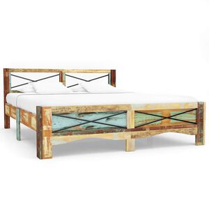 vidaXL Bedframe massief gerecycled hout 140x200 cm
