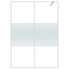 vidaXL Inloopdouchewand 140x195 cm transparant ESG-glas wit