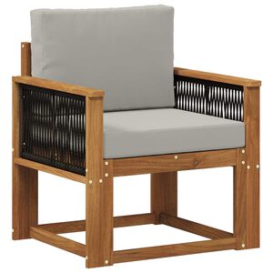 vidaXL Buiten Midden Sofa Massief Acaciahout Naturel