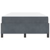 vidaXL Bedframe met matras Donkergrijs 120 x 190 cm Stof