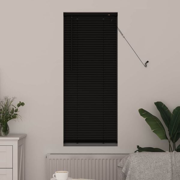 vidaXL Venetiaanse Blind Verstelbaar Zwart 150 x 40 cm PVC