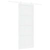 vidaXL Schuifdeur 93 x 232 cm Bewerkt hout Wit