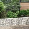 vidaXL Gabion plantenbakken 3 st verhoogd 30x30x50 cm ijzer