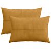 vidaXL Kussensloop 2 pcs ALMELO Geel 50 x 80 cm corduroy