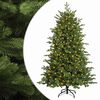 vidaXL Kunstmatige Inklapbare Kerstboom 150 cm 150 LED's Warmwit