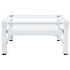 vidaXL Wasmachineverhoger met uittrekbaar schap wit