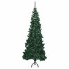 vidaXL Hoek Kunstkerstboom met 300 LED Groen 180 cm PVC en Metaal