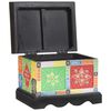 vidaXL Opbergbox Multikleur 40 x 30 x 30 cm Massief mangohout