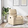 vidaXL Relaxfauteuil Cr&egrave;me Stof