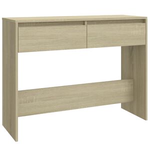 vidaXL Wandtafel 100x35x76,5 cm bewerkt hout sonoma eikenkleurig